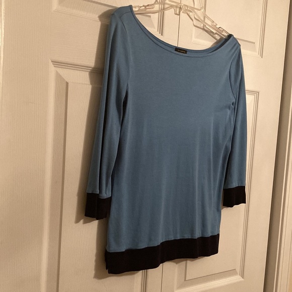 Talbots Two Toned Blue Shirt - Picture 2 of 4